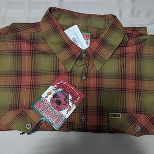 Dixxon Men's Plaid Shirt - Green and Brown